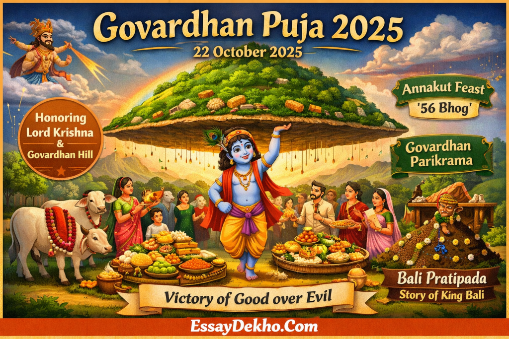 Govardhan Puja गोवर्धन पूजा