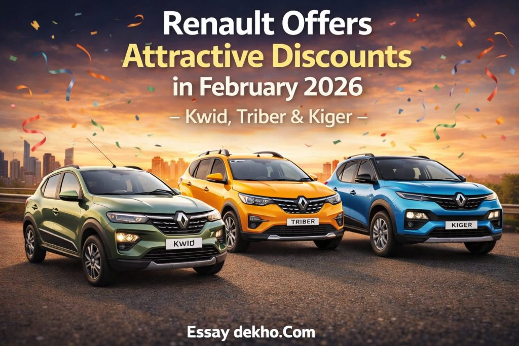 Renault Offers Attractive Discounts in February 2026 – Kwid, Triber & Kiger