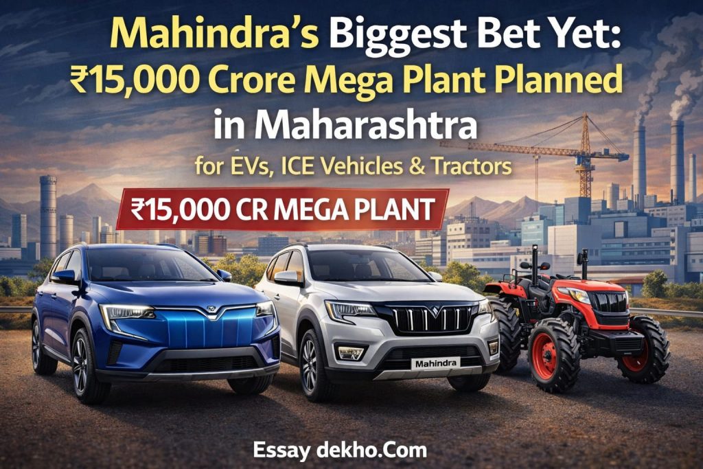 Mahindra’s Biggest Bet Yet: ₹15,000 Crore Mega Plant Planned in Maharashtra for EVs, ICE Vehicles & Tractors