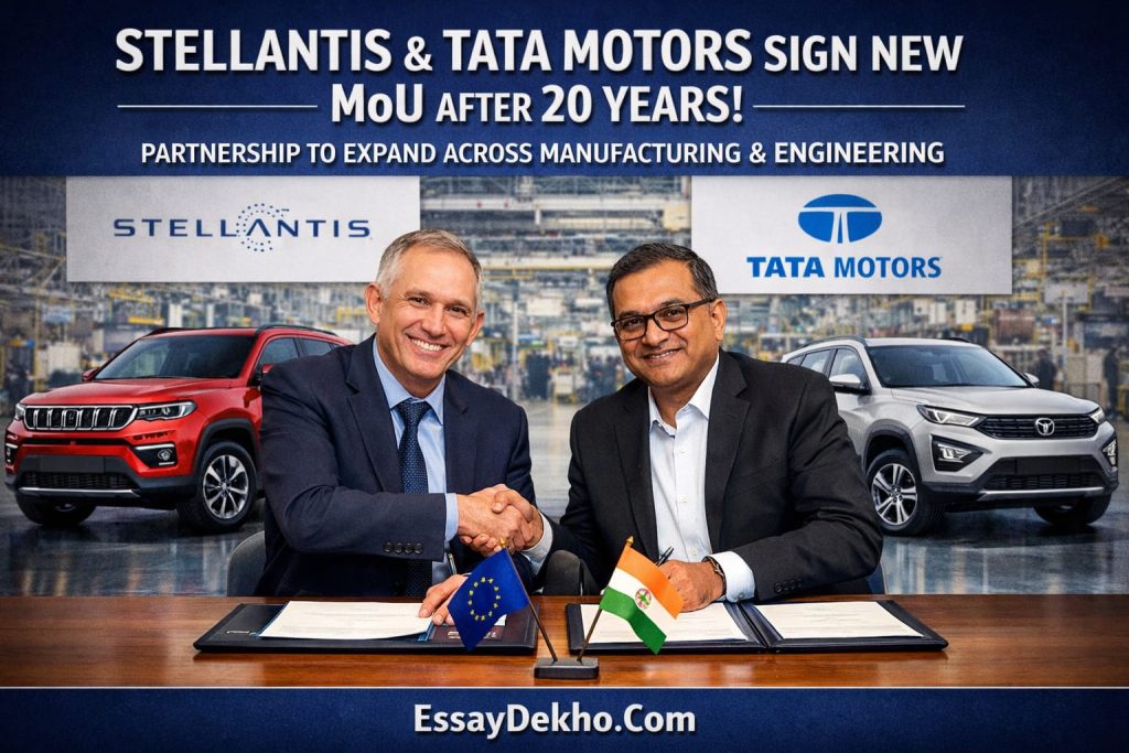 Stellantis & Tata Motors Sign New MoU After 20 Years – Partnership Set To Expand Across Manufacturing & Engineering