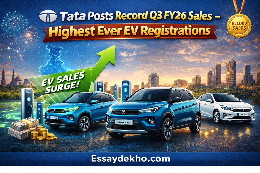 Tata Posts Record Q3 FY26 Sales – Highest Ever EV Registrations